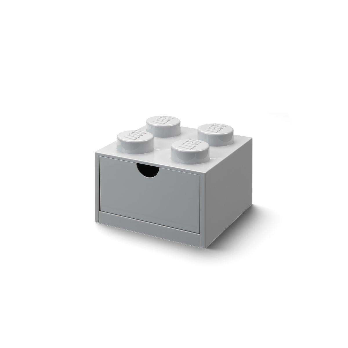 LEGO - 4 KNOBS DESK DRAWER MEDIUM STONE GREY (6) ML